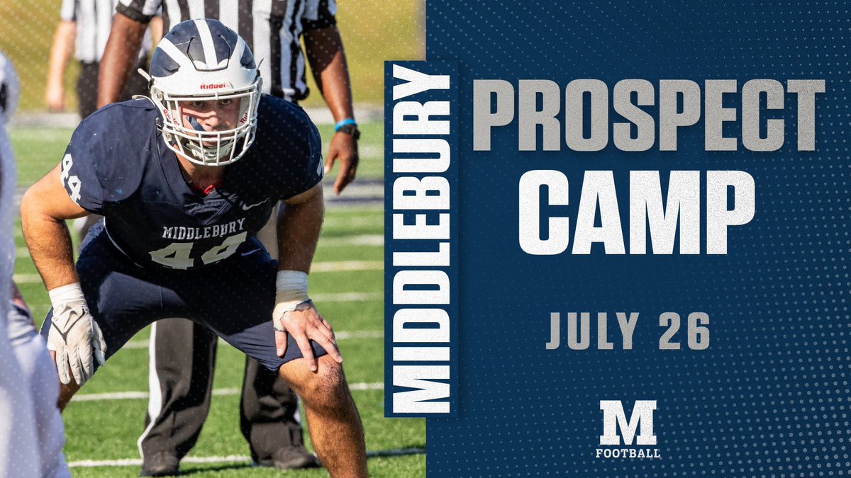 Thank you for the camp invite <a href="/MiddFootball/">Middlebury Football</a> <a href="/MiddFBMandigo/">Doug Mandigo</a> <a href="/CoachRyan_5/">St. Clair Ryan Jr.</a>