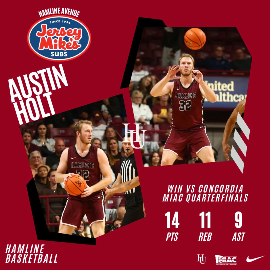 Hamline Men’s Basketball tweet media