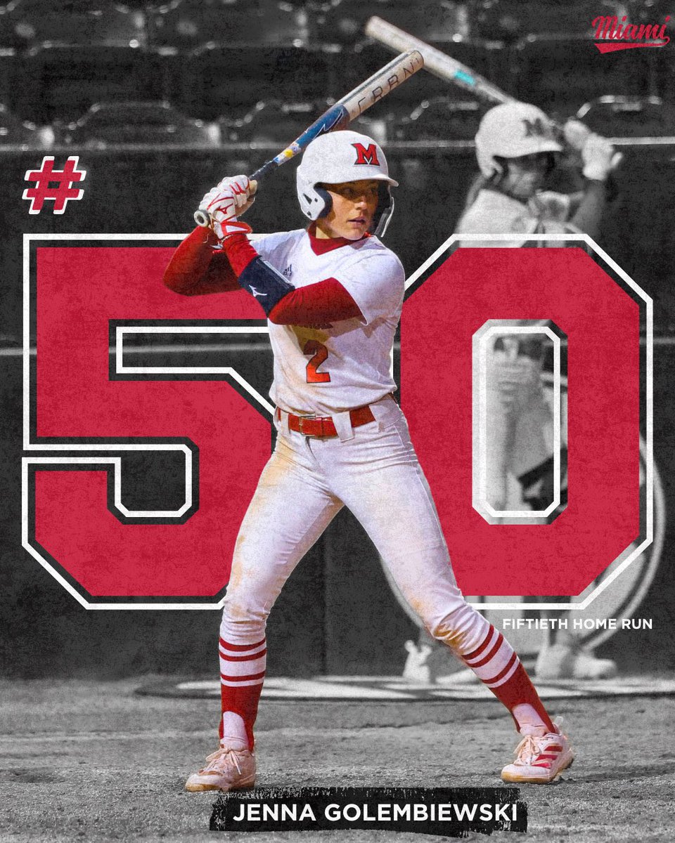 BIG congratulations to Jenna Golembiewski for hitting her 50th career home run!!

We are so proud of you👏👏