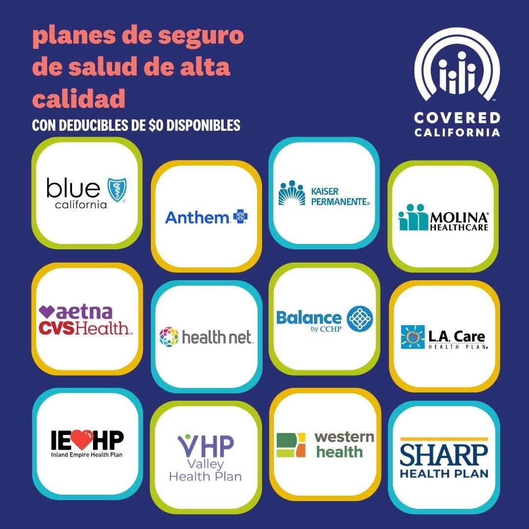 Clinica Sierra Vista (@clinica_1971) on Twitter photo ¡Planes de seguro de salud de alta calidad disponibles!
¿Buscas una cobertura de salud accesible y de primer nivel? Covered California ofrece planes con $0 en deducibles de proveedores confiables como Blue California, Kaiser Permanente, Molina Healthcare, y mas. <a href="/CoveredCA_es/">CoveredCA en Español</a> ¡Planes de seguro de salud de alta calidad disponibles!
¿Buscas una cobertura de salud accesible y de primer nivel? Covered California ofrece planes con $0 en deducibles de proveedores confiables como Blue California, Kaiser Permanente, Molina Healthcare, y mas. <a href="/CoveredCA_es/">CoveredCA en Español</a>