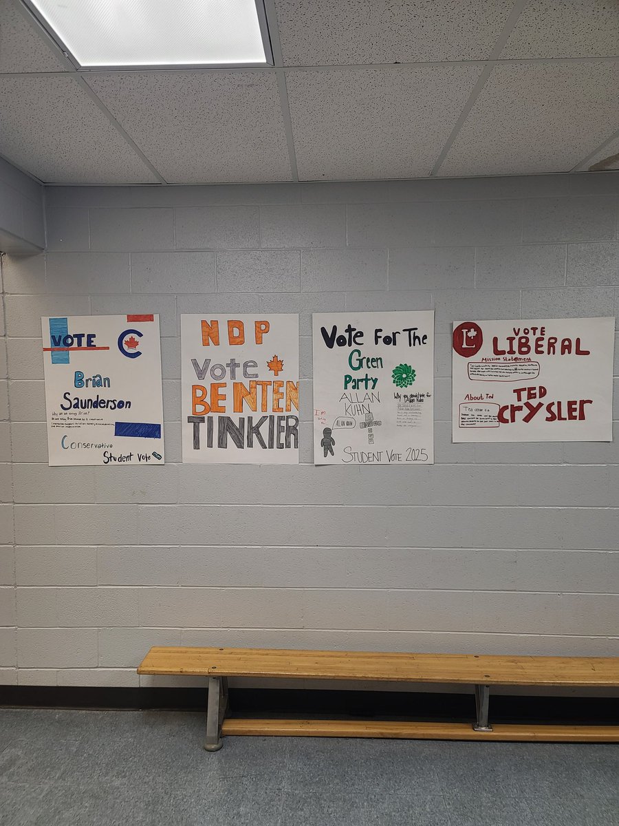 Student vote happened today at <a href="/SMCDSB_MRO/">Monsignor J.E. Ronan Catholic School</a> ! 🗳