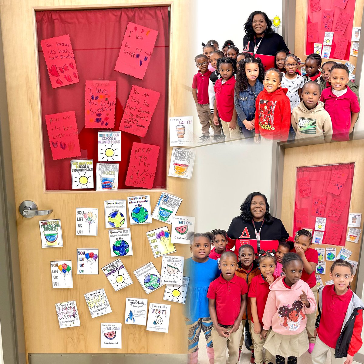 TAG Academy School Counselor (@trinascounselor) on Twitter photo These precious notes on my office door are memories I will cherish forever! Thanks scholars <a href="/APSTAGAcademy/">Tuskegee Airmen Global Academy</a> for the heartfelt tokens! ❤️#MySEL #PureJoy #Grateful <a href="/melsithole/">Melanie Sithole</a> <a href="/Counselor_View/">Jennifer Wilson</a> <a href="/SEL_APS/">SEL in APS</a> These precious notes on my office door are memories I will cherish forever! Thanks scholars <a href="/APSTAGAcademy/">Tuskegee Airmen Global Academy</a> for the heartfelt tokens! ❤️#MySEL #PureJoy #Grateful <a href="/melsithole/">Melanie Sithole</a> <a href="/Counselor_View/">Jennifer Wilson</a> <a href="/SEL_APS/">SEL in APS</a>
