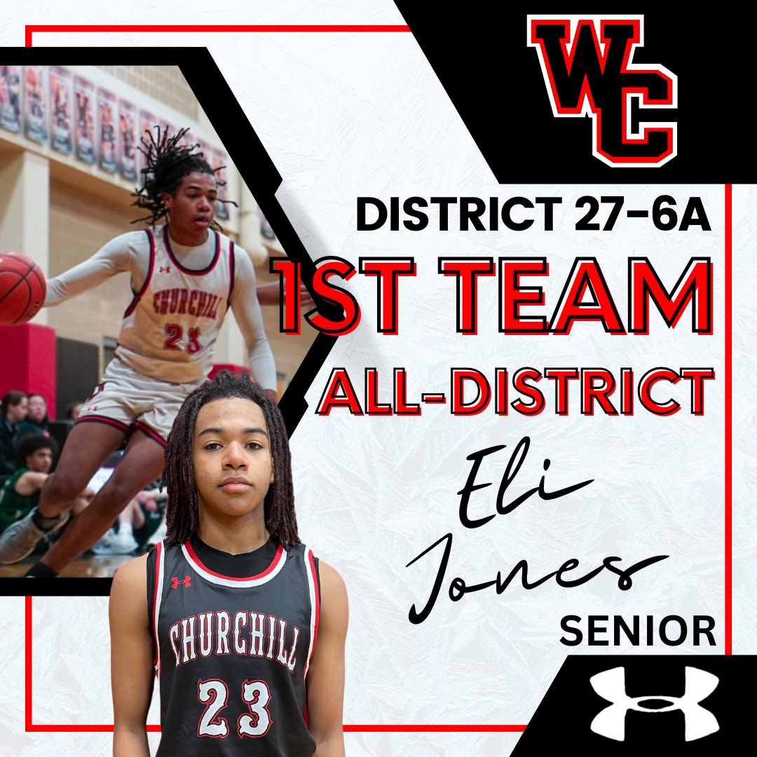 Congratulations to senior Eli Jones being named 27-6A 1st Team All-District!

#Together