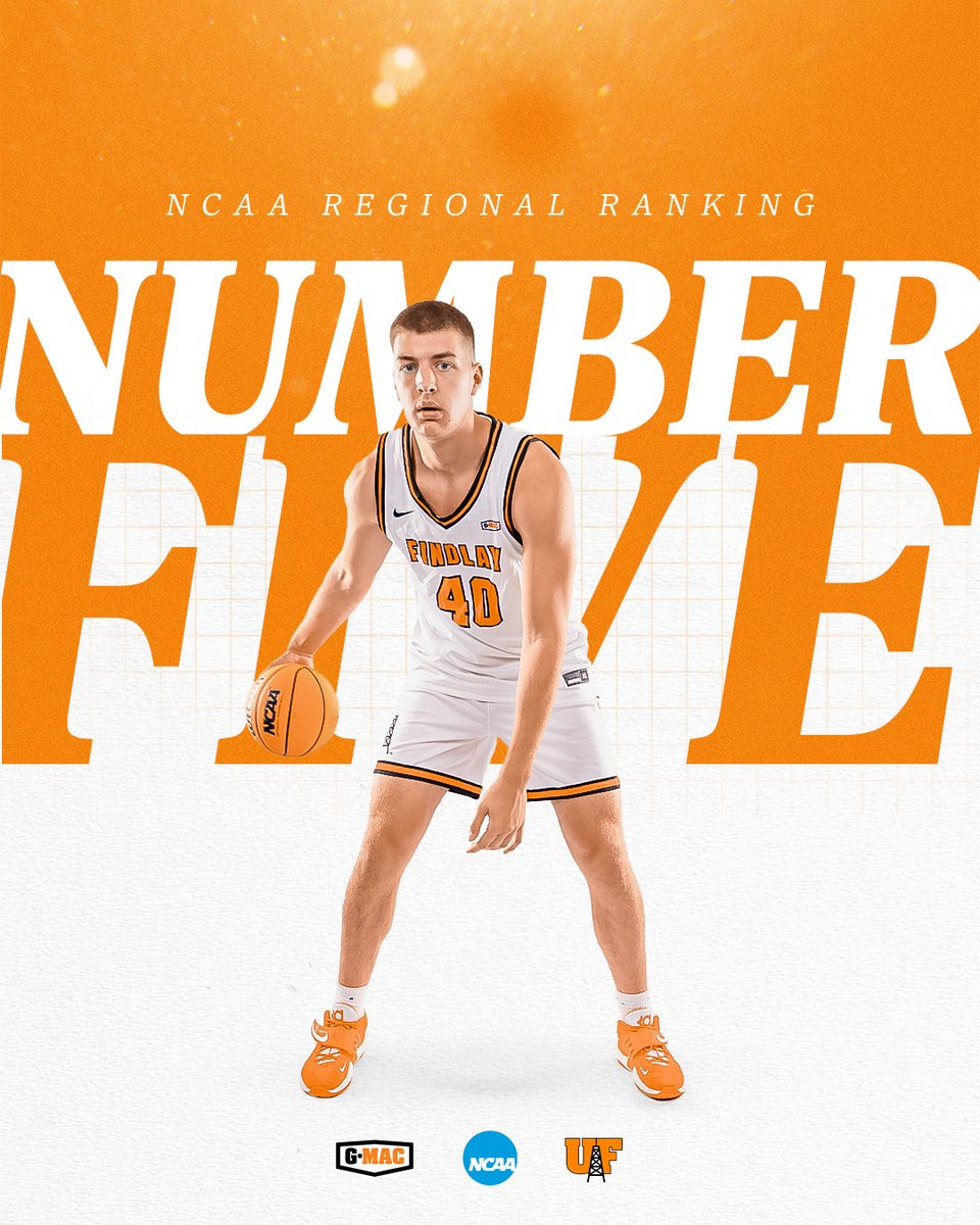 The men's basketball team is fifth in the latest NCAA regional rankings.

#GoOilers | #BeGreat

🔗: findlayoilers.com/news/2025/2/26…