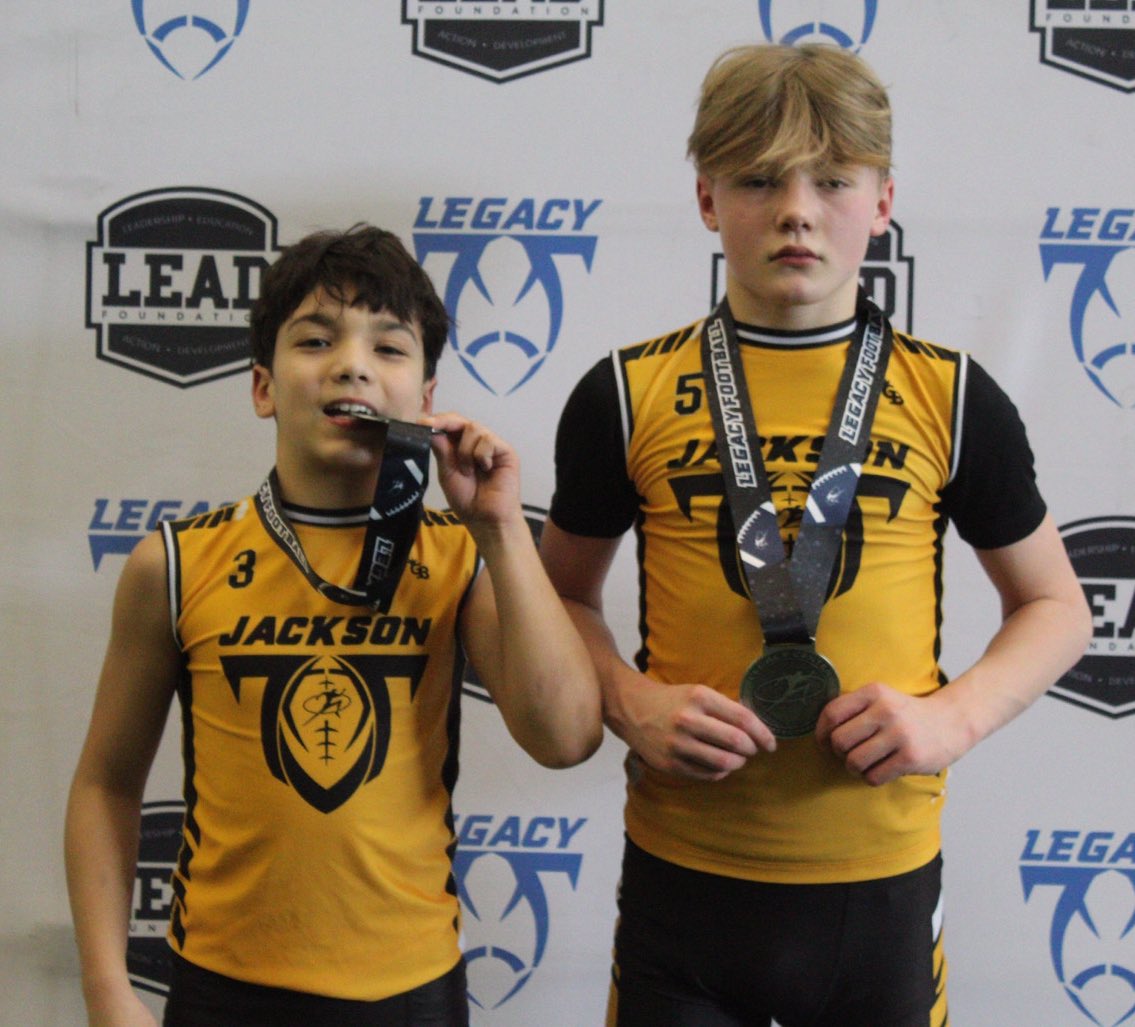 Legacy Football Organization (@legacymi_fball) on Twitter photo ⭐️Legacy Statewide 7v7 Youth League Season MVPs🏅
Jackson 12u
Offense: - Jameson Crowe - WR - 2031
Defense: Brody Rodriguez - DB - 2031
<a href="/Legacy_Recruit/">Legacy Recruiting</a> <a href="/jackson_7v7/">Legacy Jackson 7v7</a> <a href="/gamebreakerhg/">GameBreaker</a> <a href="/Legacy_CenterMI/">Legacy Center</a>
#legacy #jointhemovement #7on7 ⭐️Legacy Statewide 7v7 Youth League Season MVPs🏅
Jackson 12u
Offense: - Jameson Crowe - WR - 2031
Defense: Brody Rodriguez - DB - 2031
<a href="/Legacy_Recruit/">Legacy Recruiting</a> <a href="/jackson_7v7/">Legacy Jackson 7v7</a> <a href="/gamebreakerhg/">GameBreaker</a> <a href="/Legacy_CenterMI/">Legacy Center</a>
#legacy #jointhemovement #7on7
