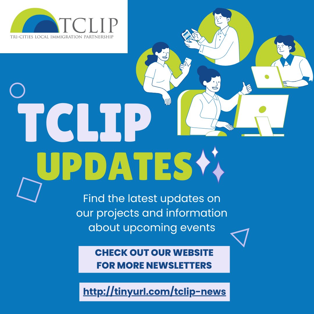 ⭐️Check out the latest edition of the TCLIP Updates newsletter. This newsletter provides updates on the projects TCLIP is working and informs you about our latest developments, initiatives, and opportunities.

💻 Link in our bio.

#tclip #newcomers #tricities