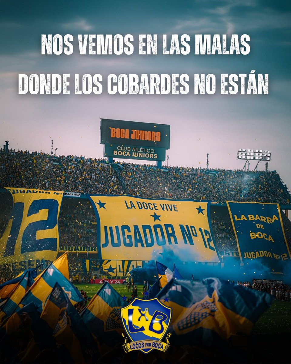 Nos vemos en las malas, donde los cobardes no están.