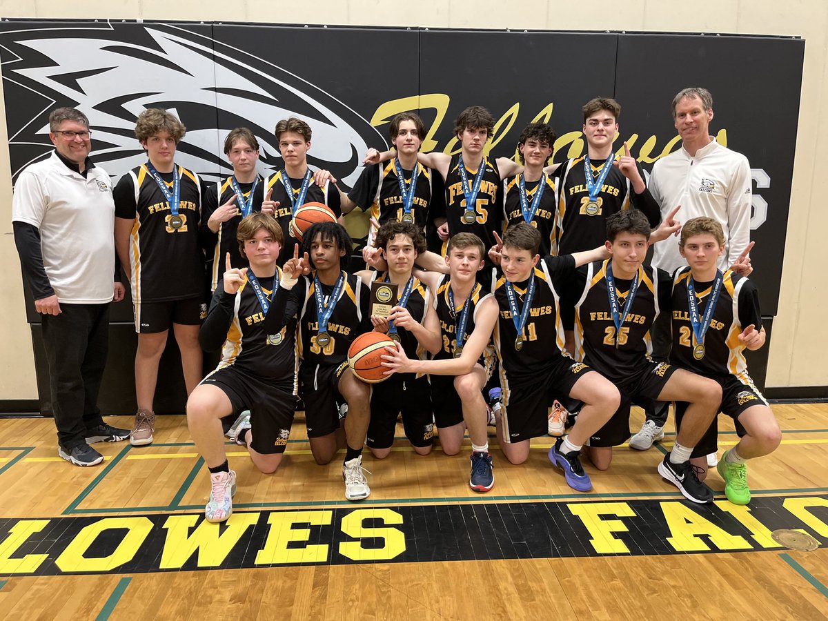 Congrats to our HS Jr boys team (gr 9/10), on winning the EOSSAA championship. It’s a tournament of 6 different league champions and quite an accomplishment! This is NOT bragging, but I’ve coached 11 of the 14 kids, including 2 since gr 4. Excited for the team.