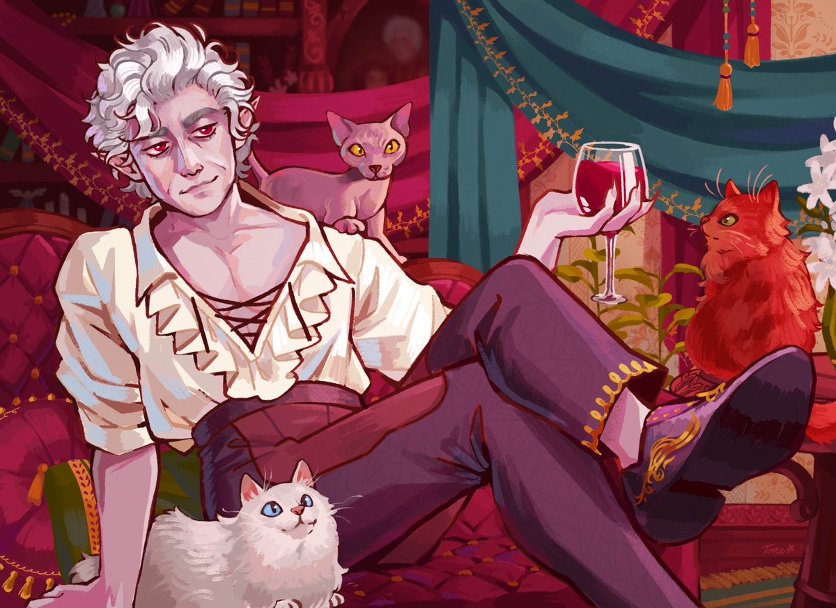 _Tonestar_'s tweet image. I forgot to post the full ver of this Astarion I did for that calendar project 😙