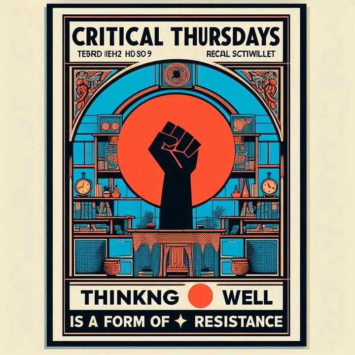 1/2 Deparei-me com esta imagem(pertence ao Clube Filosófico do Porto-Grupo de trabalho de Pensamento Crítico e Argumentação. )
O que me chamou a atenção foi a frase: Thinking Well... ,com a qual concordo mas também fiquei muito angustiada ao perceber que ...