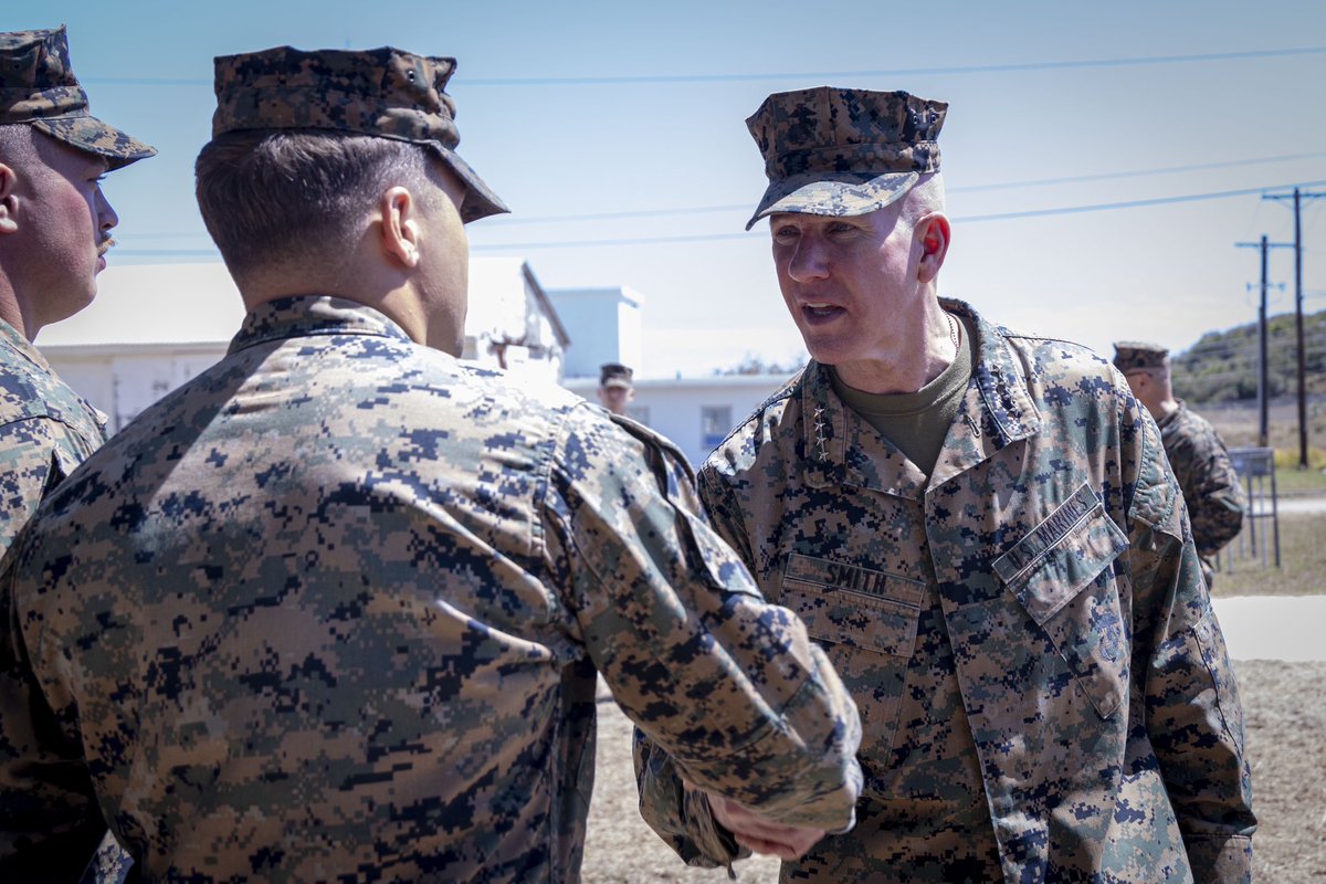 Today, I visited 6th Marine Regiment, who, within 48 hours of the call from @southcom, responded to #GTMO to support @deptofdefense &amp; @dhsgov. Whether here, the Red Sea, or INDOPACOM, when the Nation calls, Marines respond 24/7/365. We are the Nation’s premier force in readiness.