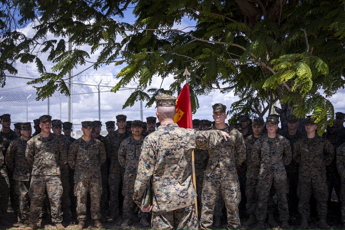 CMC_MarineCorps's tweet photo. Today, I visited 6th Marine Regiment, who, within 48 hours of the call from @southcom, responded to #GTMO to support @deptofdefense &amp; @dhsgov. Whether here, the Red Sea, or INDOPACOM, when the Nation calls, Marines respond 24/7/365. We are the Nation’s premier force in readiness. https://t.co/bXsJtnR1in