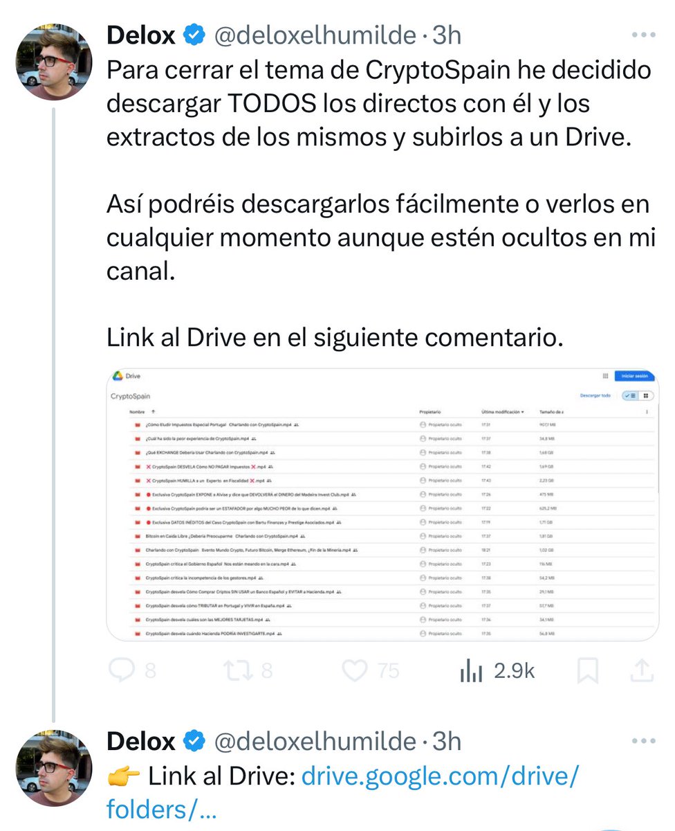 cris_cuentax's tweet photo. A lo que DELOX llama “entrevista”… 

Y después de saber que #cryptoSpain  pagaba con colaboradores/propaganda. 
El dinero que se habrá embolsado el charlatán vende humo. https://t.co/QQzHbWjikr