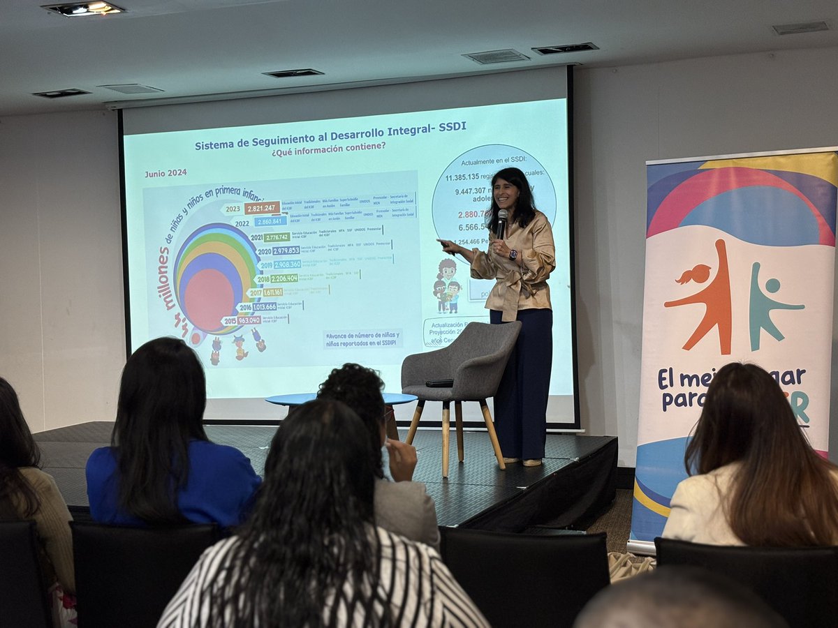 ProPacificoOrg's tweet image. En su intervención, @constanzaalarc presentó la situación actual de la primera infancia y la importancia de un diagnóstico integral para avanzar en su bienestar. Destacó la necesidad de articular información, reconocer el contexto y definir una oferta precisa que direccione la…