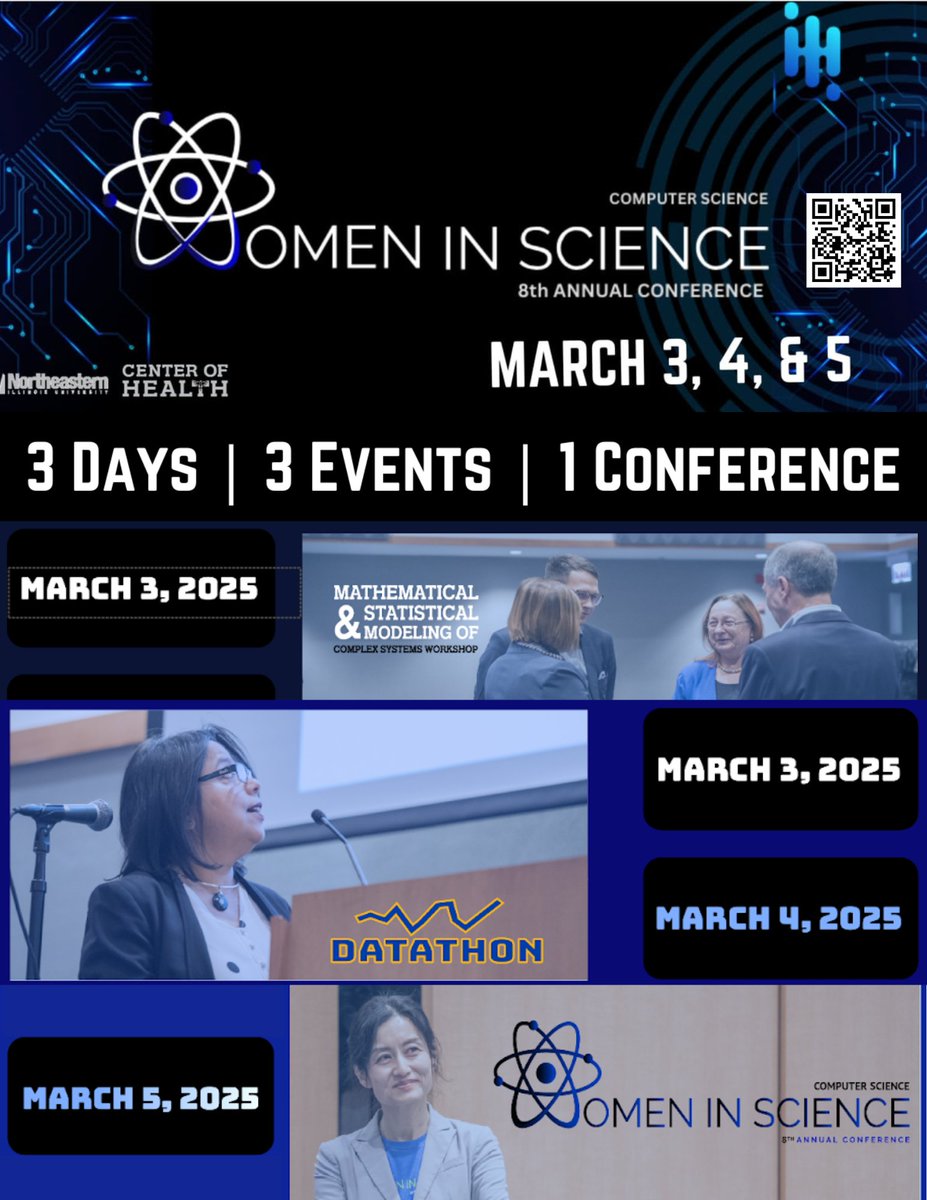 Join us on the Northeastern Illinois University (NEIU) Main Campus for Women in Computer Science Week March 3-5, 2025. Visit here for more info and to register: neiu.edu/academics/our-…