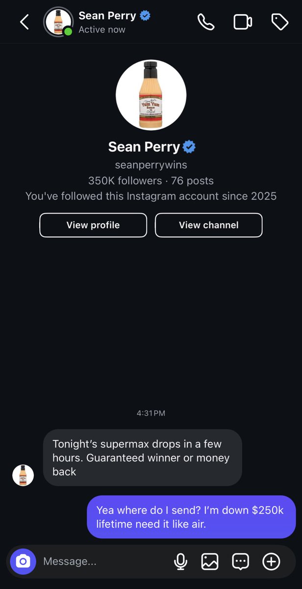 Guaranteed winner? Fuck boys might be time to hop back in &amp; risk it all. <a href="/seanperrywins/">Sean Perry</a>