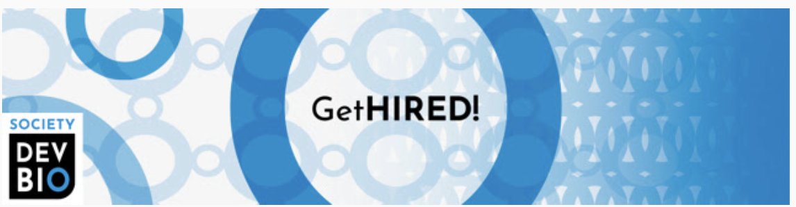 GetHIRED! <a href="/SocDevBio/">Society for Developmental Biology</a> is back!!! Getting ready for the academic job market? Let us help you prep your materials and help you assess your readiness!  Applications due March 21. DM with questions. You do not need to be an SDB member to take this course!
sdbonline.org/gethired