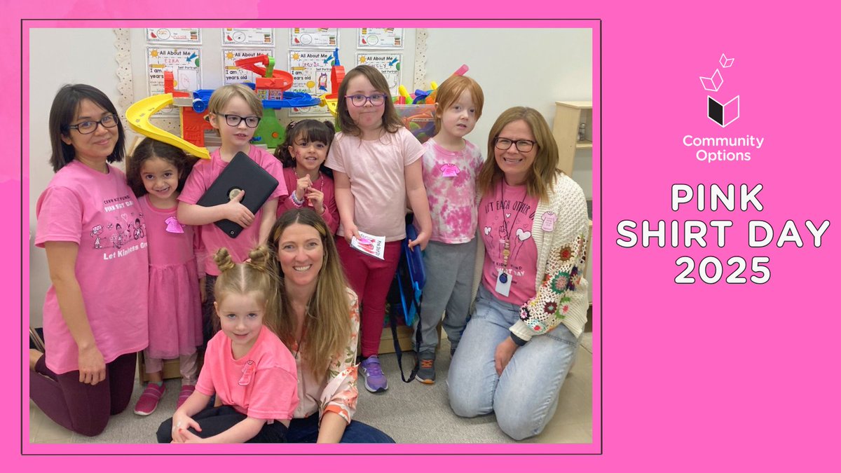 Our team at Community Options is proudly supporting #PinkShirtDay today!💗  Together, we're standing against bullying and promoting kindness and inclusivity. Let's continue to create safe, supportive spaces where everyone is treated with respect! 

#communityopsyeg #pinkshirtday