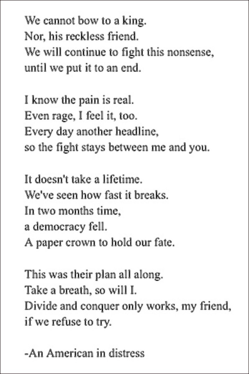 ClarityRenee's tweet photo. Take a Breath, So Will I

-An American in Distress 

#poetry #ShareThisPost https://t.co/VoG5h4lu3A
