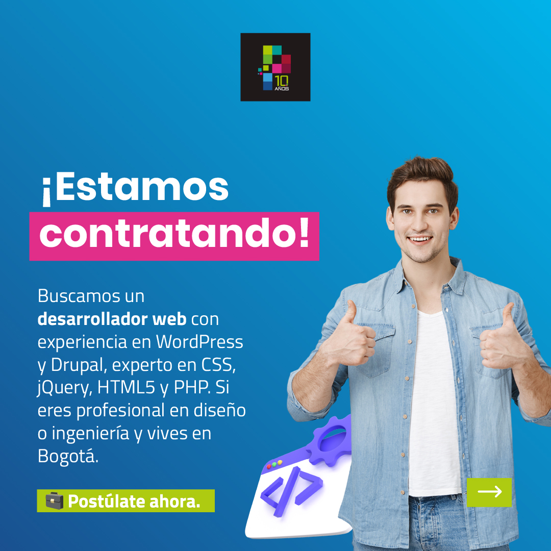 pixelpro_dd's tweet image. ¡Únete al equipo más PRO! 📲✅
Si eres una persona creativa y propositiva a la hora de crear estrategias que impacten, además de trabajar en un ambiente dinámico, ¡esta es tu oportunidad!👇 pixelpro.com.co/trabaje-con-no…

#TrabajoSiHay #EmpleosBogotá #DiseñoWeb #OfertaDeEmpleo #Pixelpro