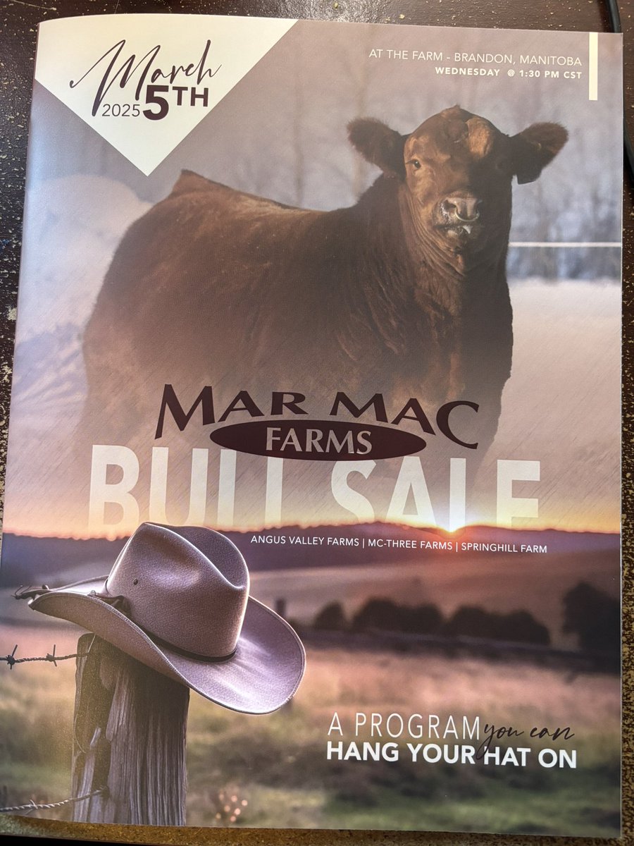 Join us March 5 for Mar Mac Farms and Guest Bull Sale  Brandon Manitoba. 

View catalog and videos at cattlevids.ca #redangus#blackangus#simmental