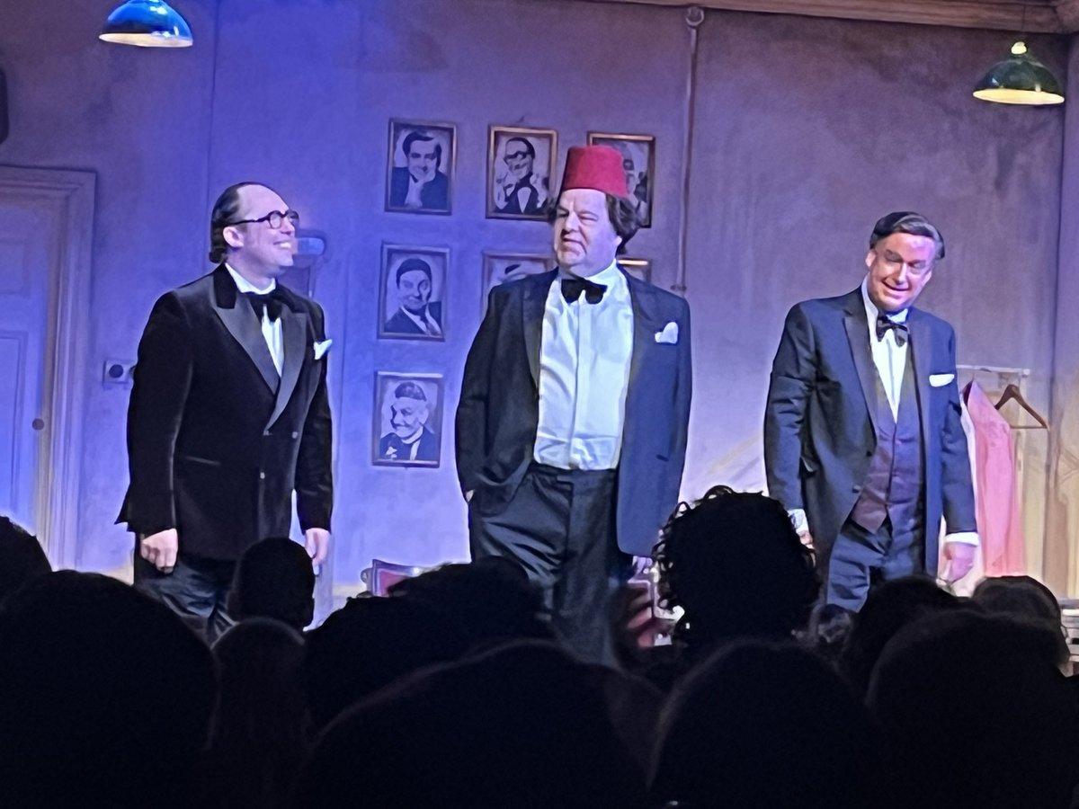 PaulPhear's tweet image. Being reunited with our nation’s comedy friends Cooper, Morecambe and Monkhouse @LastLaughPlay tonight was a golden experience. Paul Hendy’s tender and funny fantasy is a skilfully played tribute to those who simply lived and died to make us laugh. 👏🏼👏🏼👏🏼👏🏼👏🏼