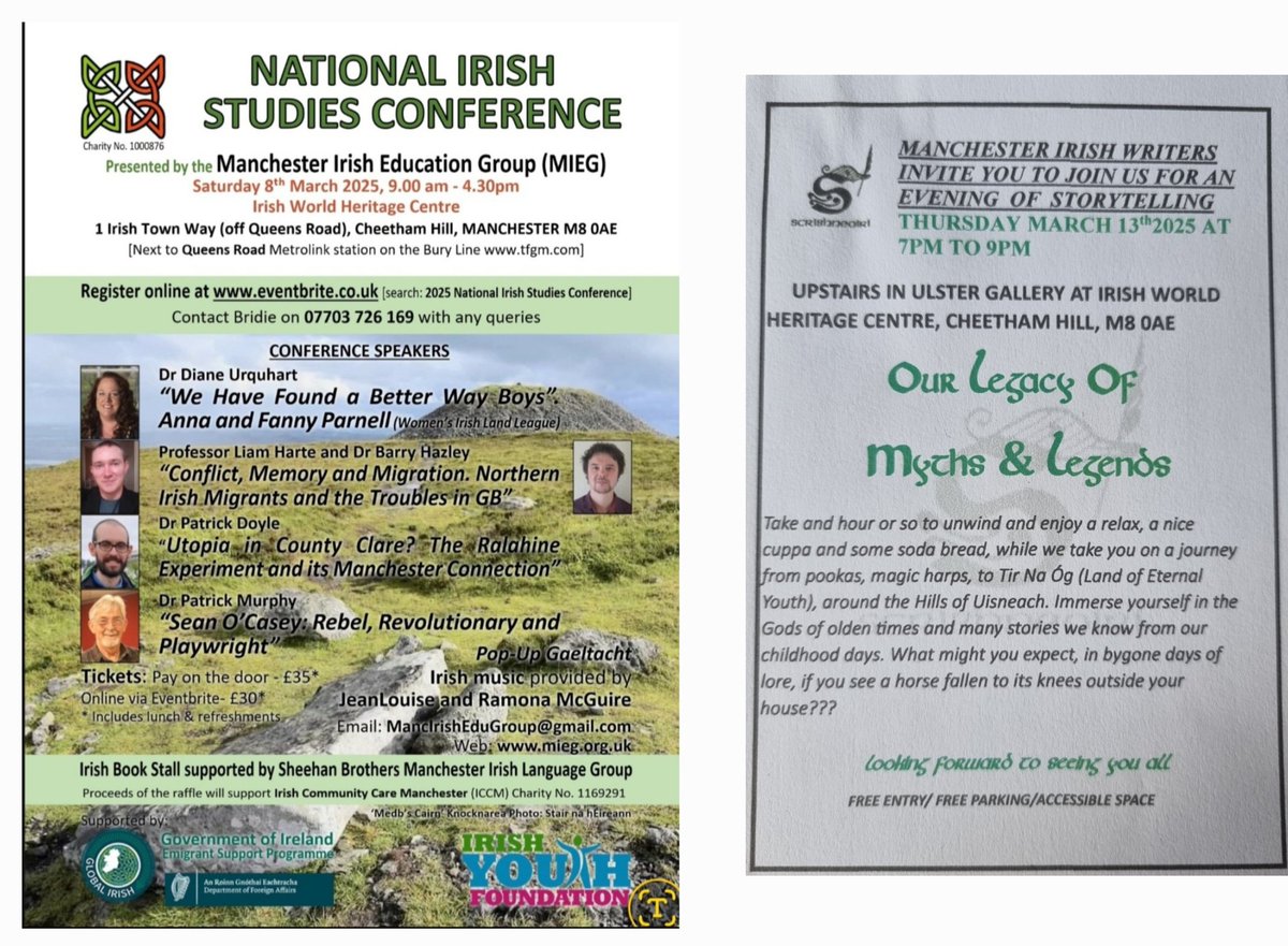 @bridiebreen (@bridiebreen1) on Twitter photo Two fab events soon.Inbox me any queries.Conf raffle supports <a href="/iccmanchester/">@ICCManchester</a> Feast of learning, then a revisit art of Seanchaí/Storytelling. <a href="/mancirishfest/">#mancirishfest☘</a> <a href="/ALLFM/">ALL FM 96.9</a> <a href="/GerryMolumby/">Gerry Molumby</a> <a href="/IrelandEmbGB/">Embassy of Ireland</a> <a href="/RoseAMorris/">Rose Morris</a> <a href="/CareyAnnette/">Annette logan</a> <a href="/theirishpost/">The Irish Post</a> #FillYourHeartWithIreland Two fab events soon.Inbox me any queries.Conf raffle supports <a href="/iccmanchester/">@ICCManchester</a> Feast of learning, then a revisit art of Seanchaí/Storytelling. <a href="/mancirishfest/">#mancirishfest☘</a> <a href="/ALLFM/">ALL FM 96.9</a> <a href="/GerryMolumby/">Gerry Molumby</a> <a href="/IrelandEmbGB/">Embassy of Ireland</a> <a href="/RoseAMorris/">Rose Morris</a> <a href="/CareyAnnette/">Annette logan</a> <a href="/theirishpost/">The Irish Post</a> #FillYourHeartWithIreland