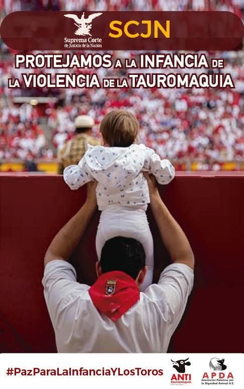 Hijos inocentes,  padres inconscientes. ¿Hasta cuando entenderán que la violencia hacia humanos inicia con animales? 
#VotoEnContradelproyectodelaMinistra 
#LaynezPotisek #PérezDayán #PazParaLaInfanciaYLosToros 
 #TauromaquiaEsViolencia #MexicoSinToreo
#SCJN
<a href="/YasminEsquivel_/">Yasmín Esquivel Mossa</a>
