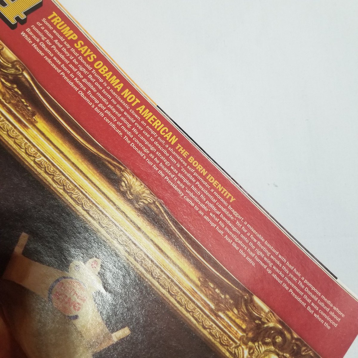 RupyBloop's tweet image. God damn it. And yet this was the cover for the same issue. MAD was too pure for this world.