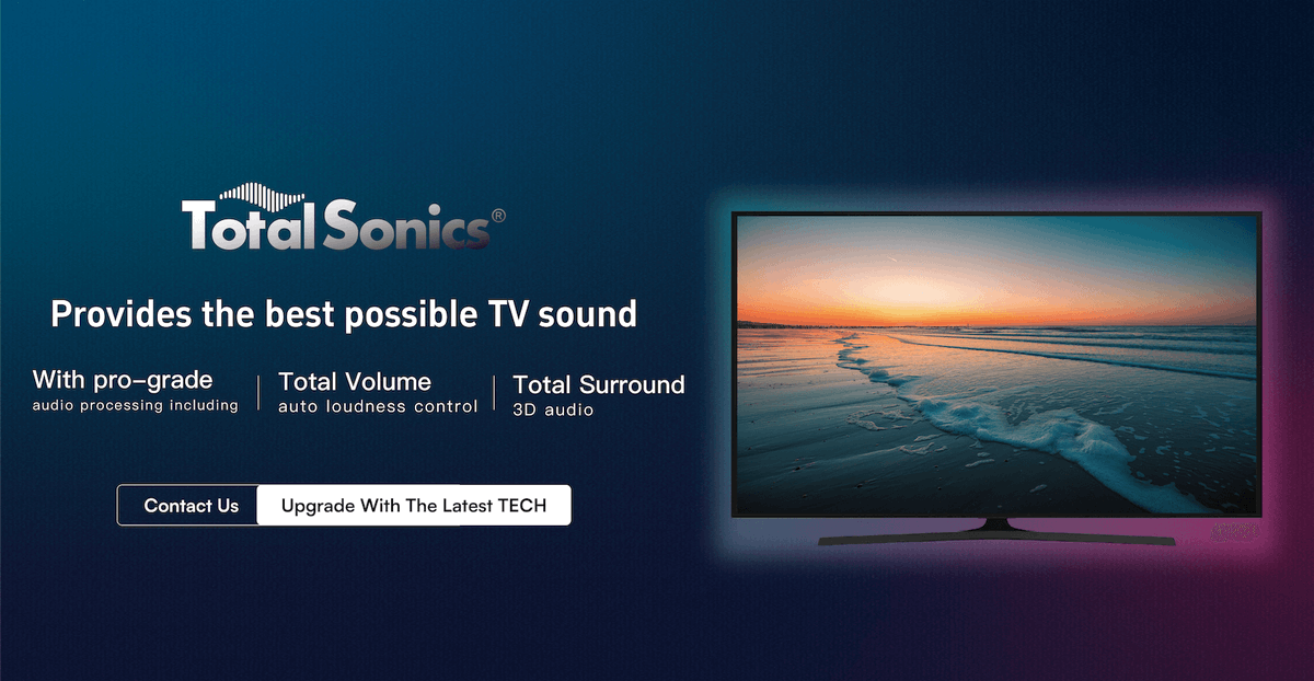 Total Sonics is an intelligent audio enhancement technology designed specifically for devices with small speakers. 

✅ Stronger, deeper bass 

✅ Crystal-clear dialogue 

✅ Consistent volume levels 

✅ Expansive soundstage 

#Totalsonics
