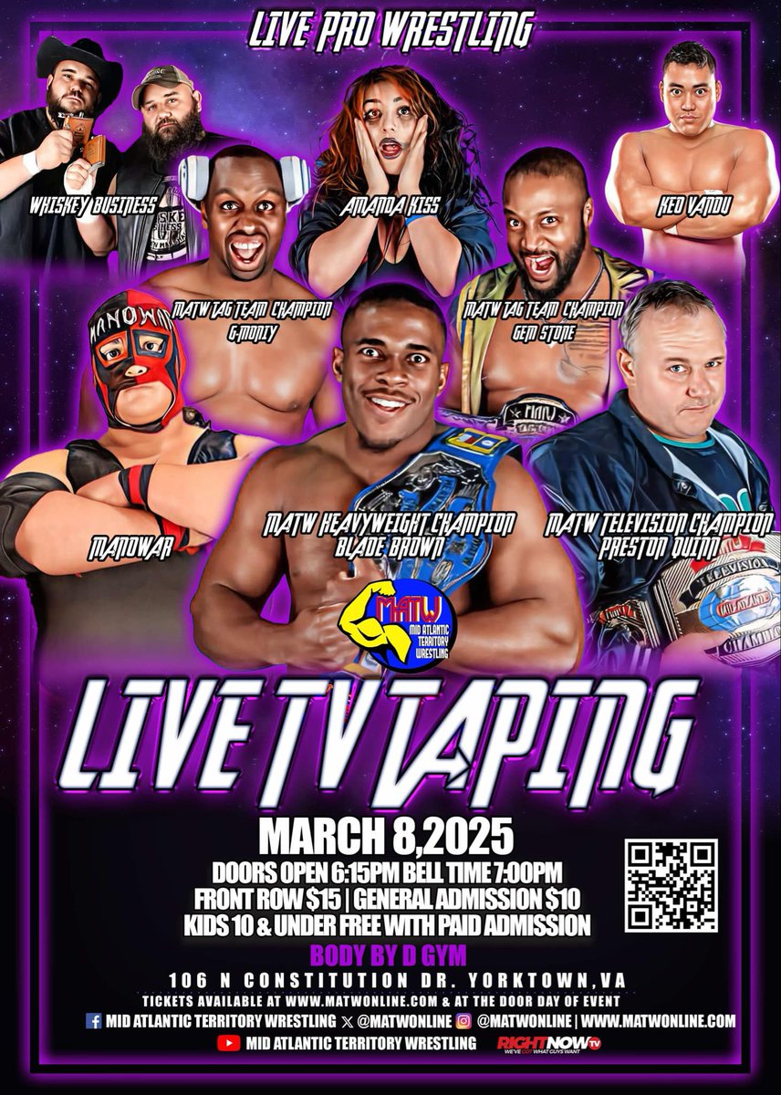 If you thought the events from last month were shocking,  wait until u see what we have in store next week! Get your tickets now!
Matwtix.com