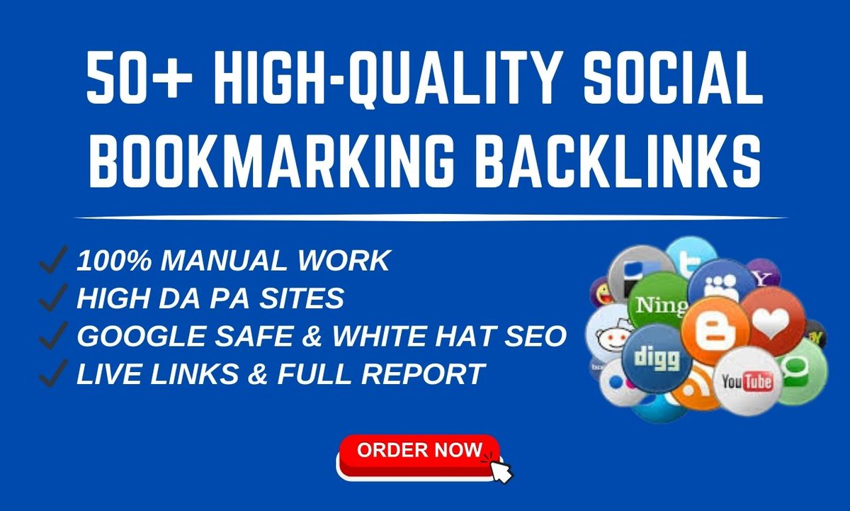 DigimarketingM's tweet image. 🚀 Boost your Google ranking with 100 manual social bookmarking backlinks!
Safe, high-quality, and Google-friendly. Get fast indexing & increased traffic!
👉 fiverr.com/zehan21/manual…
#SEO #Backlinks #GoogleRanking #SEOServices #LinkBuilding #WebsiteTraffic #WhiteHatSEO