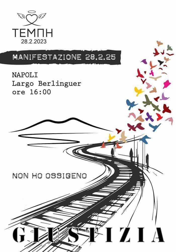 _VivaPalestina_'s tweet photo. Vogliamo GIUSTIZIA per le 57(+) persone
uccise nel omicidio ferroviario
capitalista di stato, a #Tempe Grecia
28FEBBRAIO 2023-28FEBBRAIO 2025
Tutte le manifestazioni in Italia:
ΝAPOLI
LARGO BERLINGUER ore 16:00
#Tempi #LoStatoUccide #Τεμπη #τεμπη_έγκλημα #Τεμπη_δικαιωση https://t.co/aYCvLe6Usr