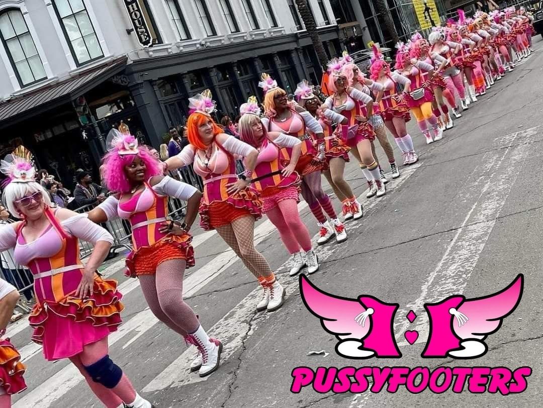 BlushBall's tweet photo. Come see the #Pussyfooters in #KreweOfMuses TOMORROW!!! #MardiGras #PinkArmy #NewOrleans #MusesParade #carnivaltime #neworleanslife #neworleansparade #neworleansculture #paradedancer #HappyMardiGras #neworleansculture #neworleanslouisiana #mardigrasneworleans #mardigrasparade https://t.co/PevaGfTbU9