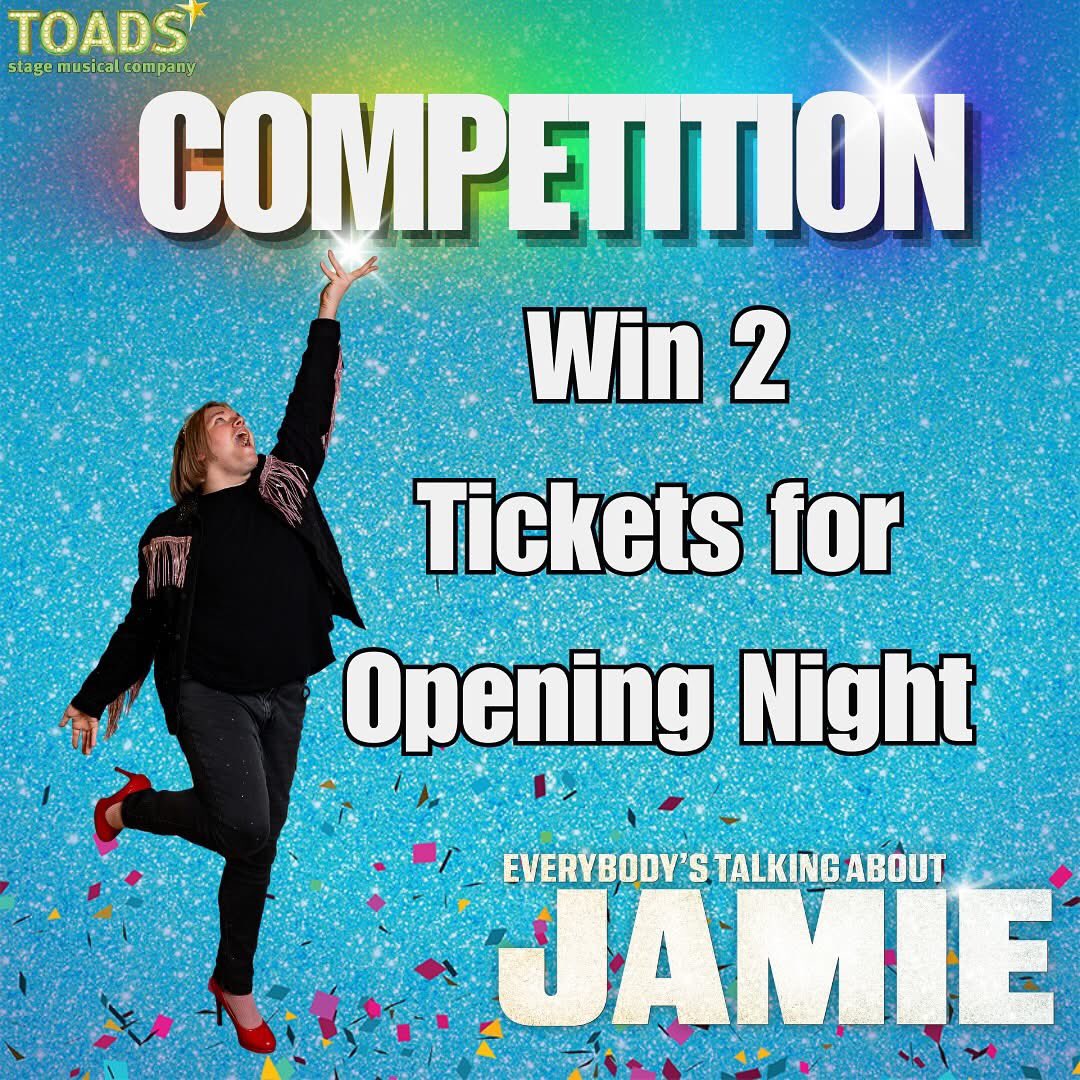 TOADSSMC's tweet image. 🎭 WIN TWO TICKETS TO OPENING NIGHT FOR EVERYBODY’S TALKING ABOUT JAMIE! 🎭

The Prize -
👠 Two tickets for opening night, at The Palace Theatre, Paignton.
Tuesday 4th March 2025

To Enter, head on over to the TOADS pace on FB m.facebook.com/ToadsSMC to enter.

Good luck! 🤞🤞🤞
