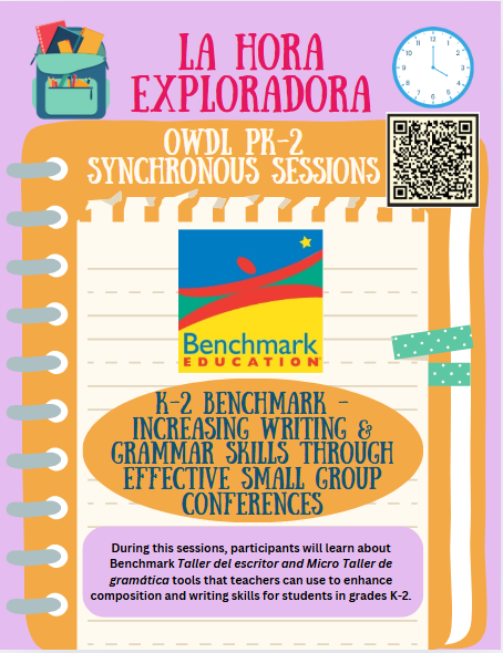 Angela Cala (@angcala) on Twitter photo Hora exploradora Next Week!
Let's come together to learn about effective tools that we can use to support students' writing using Taller del escritor and Micro Taller de gramática Small Group Lessons. <a href="/BenchmarkEdu/">Benchmark Education</a> <a href="/AldineISD/">Aldine ISD</a> <a href="/Aldine_Lit_SS/">Aldine Literacy and Social Studies</a> <a href="/JacquelineBeas/">Jacqueline Beas</a> <a href="/DrFavy/">DrFavyCantu</a> <a href="/delgadong94/">Altagracia H Delgado</a> Hora exploradora Next Week!
Let's come together to learn about effective tools that we can use to support students' writing using Taller del escritor and Micro Taller de gramática Small Group Lessons. <a href="/BenchmarkEdu/">Benchmark Education</a> <a href="/AldineISD/">Aldine ISD</a> <a href="/Aldine_Lit_SS/">Aldine Literacy and Social Studies</a> <a href="/JacquelineBeas/">Jacqueline Beas</a> <a href="/DrFavy/">DrFavyCantu</a> <a href="/delgadong94/">Altagracia H Delgado</a>