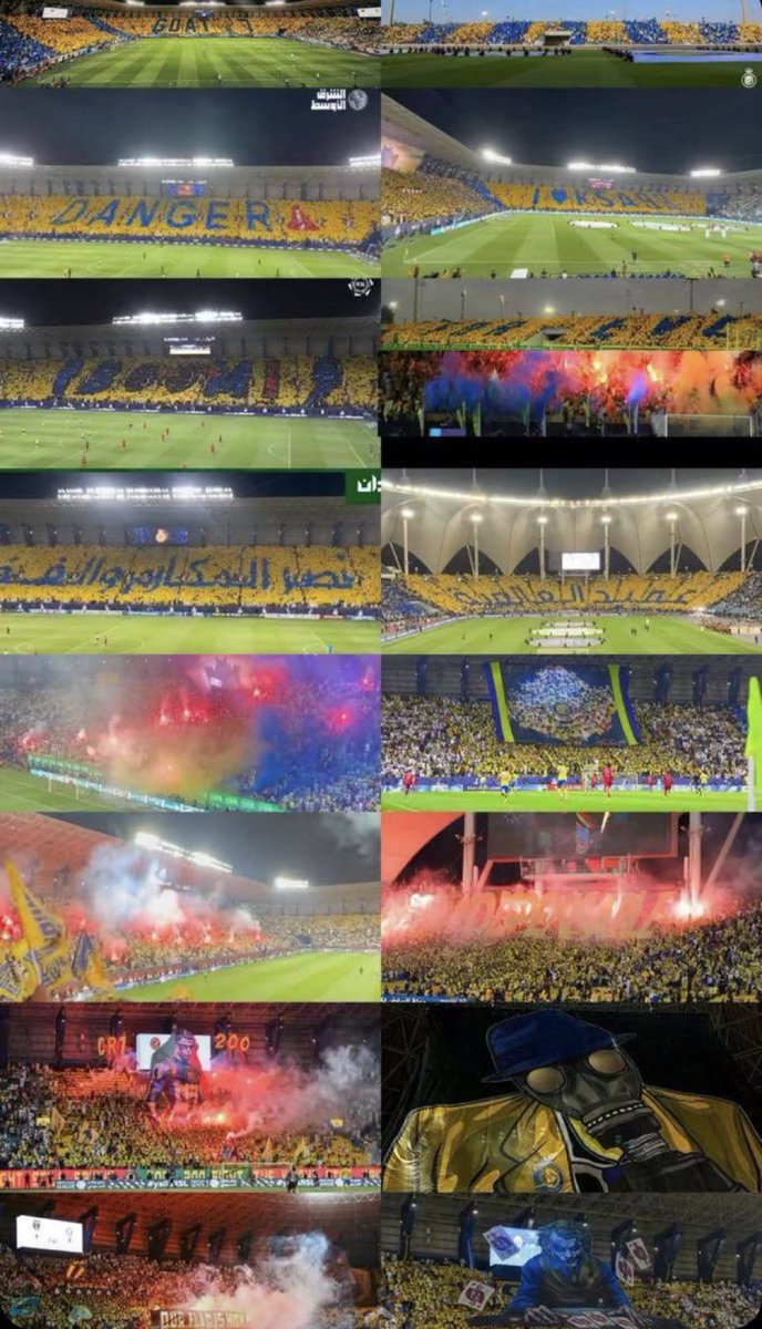 llalanzi1's tweet photo. #الاتحاد_الخليج #النصر_الوحده 

اول من ابتكر التيفو في الملاعب السعوديه هو #النصر 
وطبقها بجميع اللغات والتصاميم جمع فيها الجوده والدقه 
واذهلوا بها الكل واصبح حديث العالم جمهور النصر وابداعهم 
انه جمهور النصر ياسادة الاعظم كل الاوقات وعبر العصور 🥶💙💛

#الاتحاد #الهلال #النصر https://t.co/nr1b9Jx44q