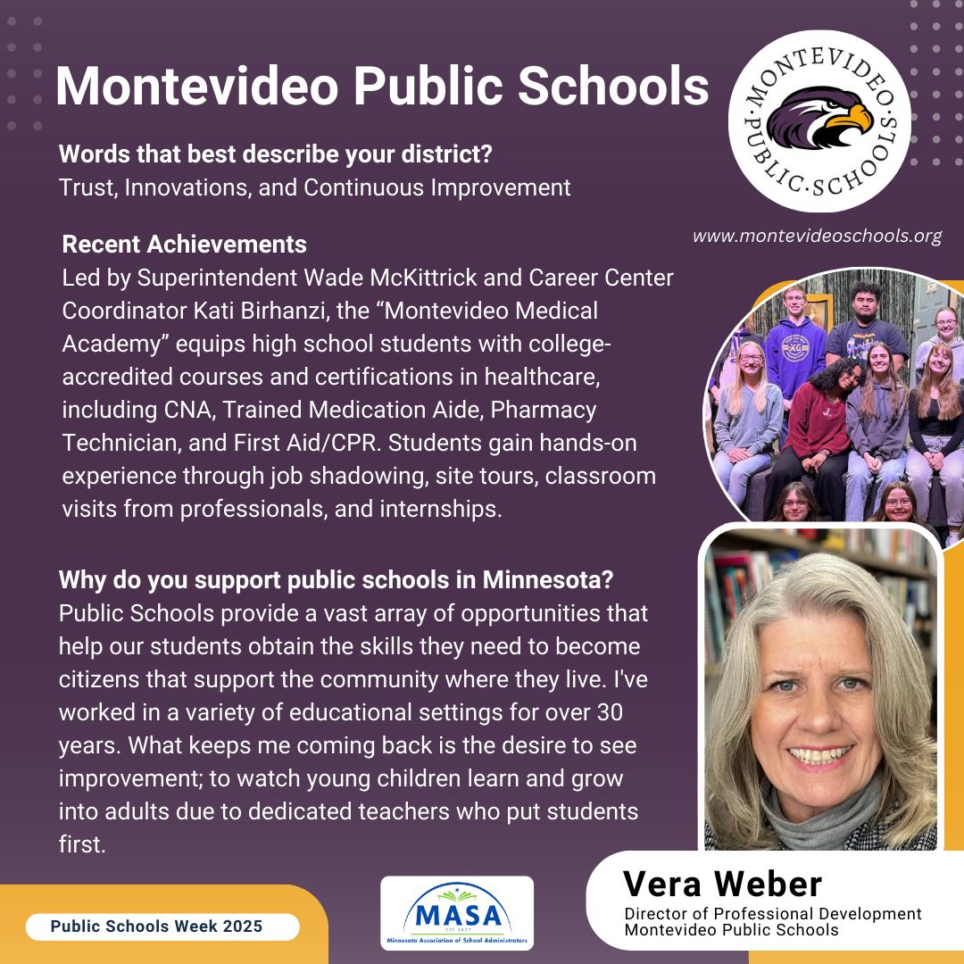 Let’s check out Montevideo Public Schools next! Read the full district highlight here: buff.ly/4i5LJOl #HereForTheKids #PSW25 #mnMASA #publicschools #minnesota