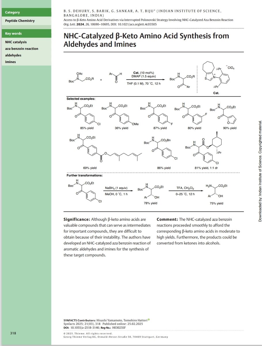 Bhabani Sankar Dehury (@sankar_dehury) on Twitter photo Delighted to share that our recent work published in <a href="/JOC_OL/">J Org Chem/Org Lett</a> is highlighted by Synfacts🥳 <a href="/thiemechemistry/">Chemistry at Thieme</a> <a href="/ATBijuLab/">ATBiju Group</a> Delighted to share that our recent work published in <a href="/JOC_OL/">J Org Chem/Org Lett</a> is highlighted by Synfacts🥳 <a href="/thiemechemistry/">Chemistry at Thieme</a> <a href="/ATBijuLab/">ATBiju Group</a>