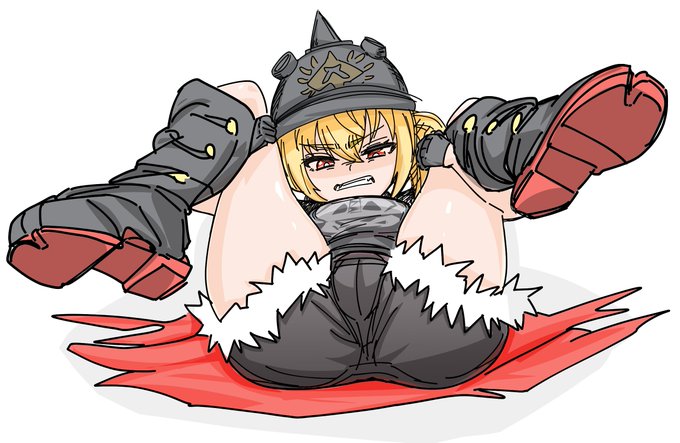 賭けに負けて屈辱的なポーズを強制されるルーシー(ゼンゼロ) 