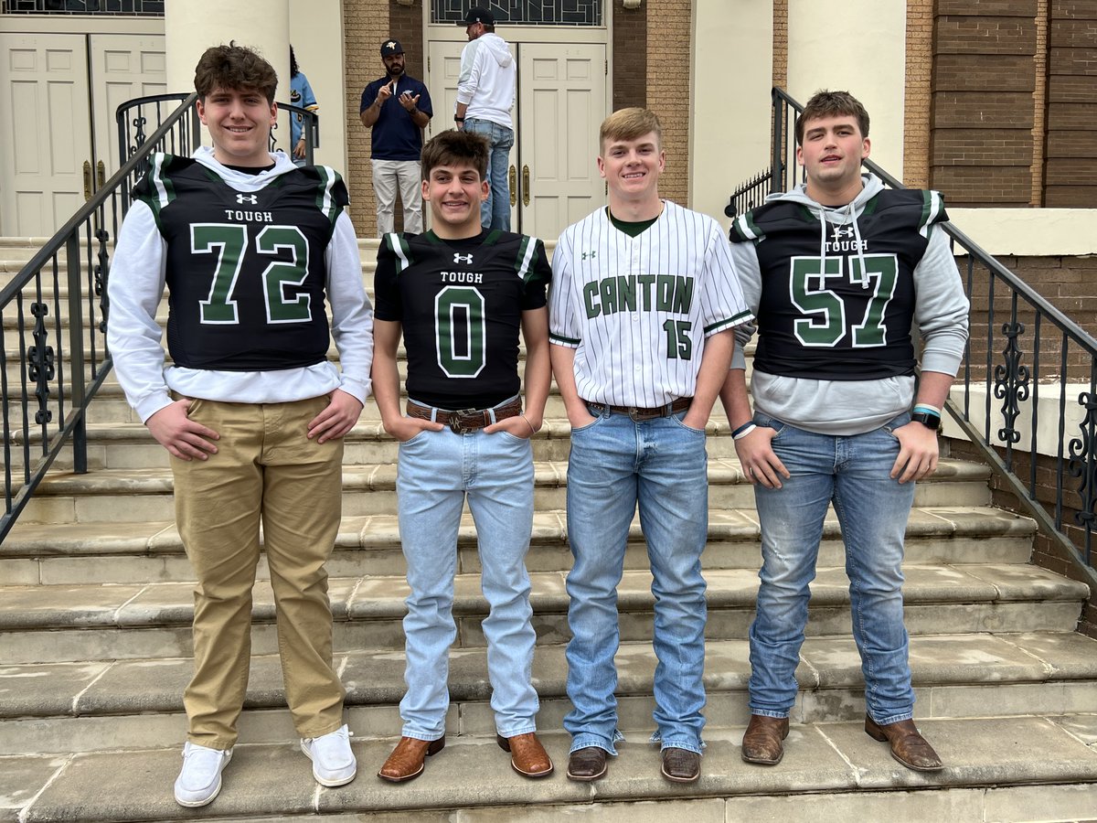 Congrats to Dane, Reed, Nate, and Croix on being chosen to represent the Canton Eagles at the FCA game this summer. Elite Competitors!