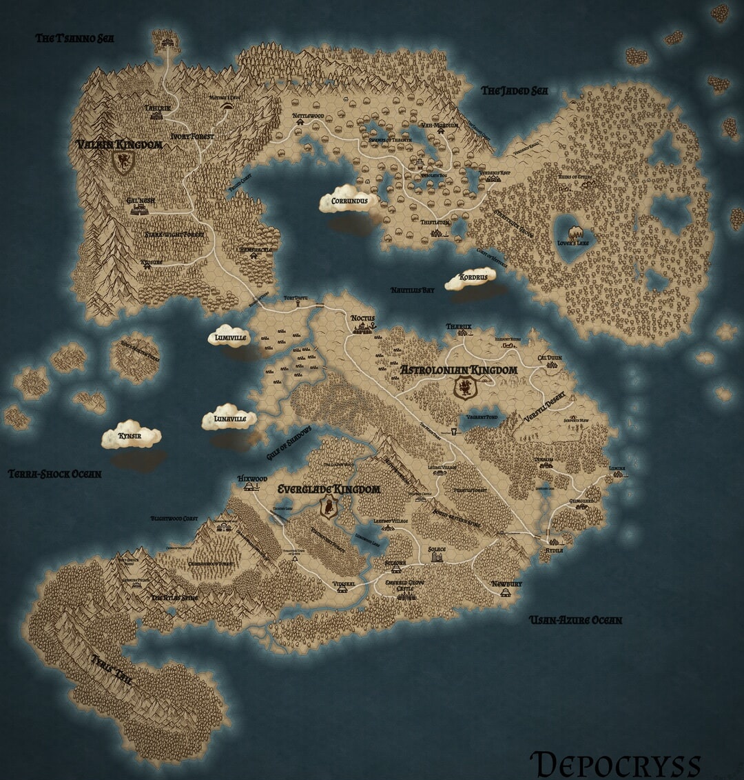 WorldofMannon's tweet photo. First update to my maps in a hot minute. This is a WIP but I'm excited to finish the rest of this tonight. I'd love to hear some thoughts! (Older version on the right)
#ttrpgs #Mannon #fantasymaps #CastlesandCrusades https://t.co/cMeEMVXHMD