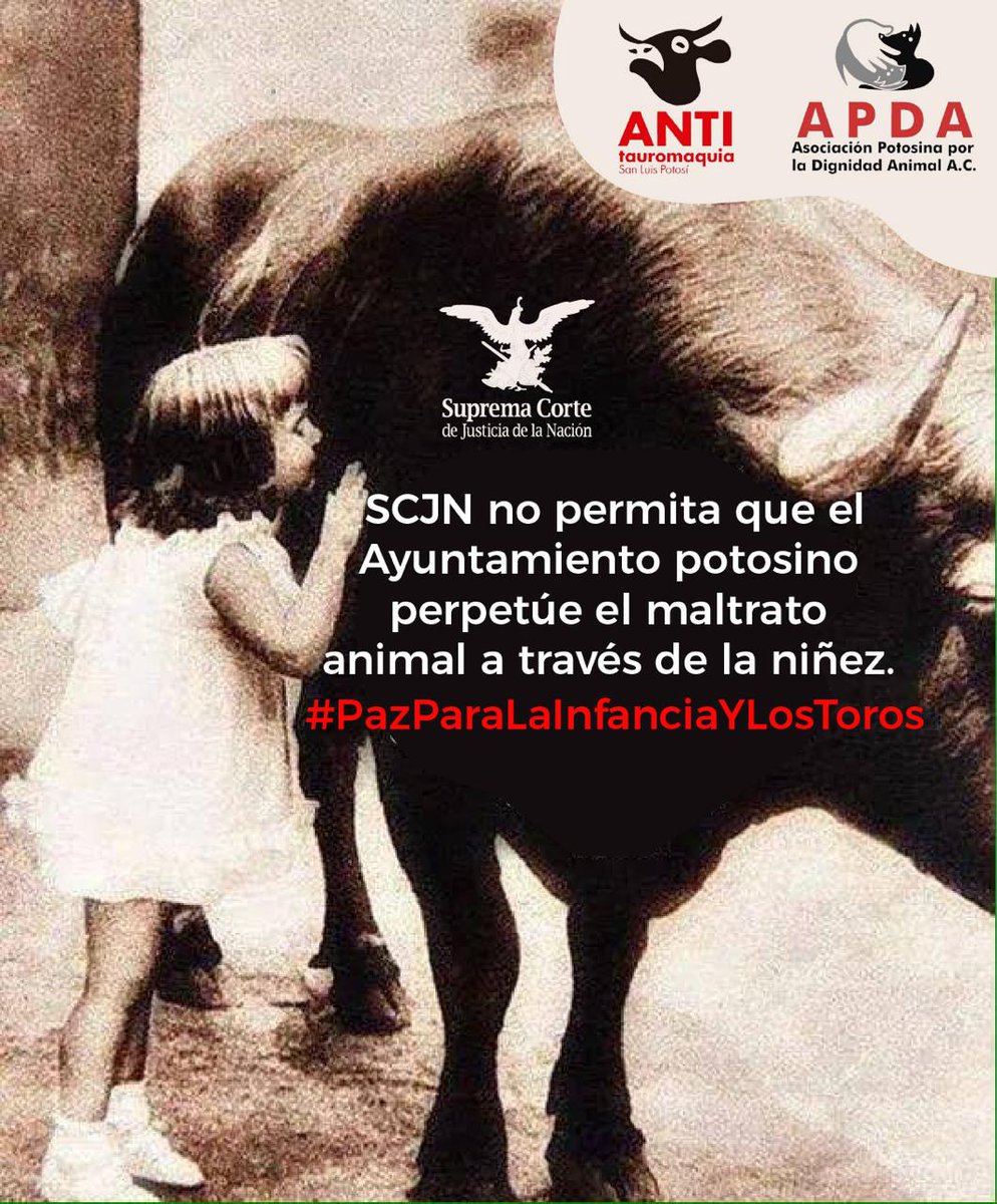 <a href="/YasminEsquivel_/">Yasmín Esquivel Mossa</a>#VotoEnContradelproyectodelaMinistra #YasmínEsquivel 
#LaynezPotisek #PérezDayán #PazParaLaInfanciaYLosToros 
#SLP #TauromaquiaEsViolencia #MexicoSinToreo
<a href="/ONUMX/">ONU México</a> <a href="/CEC_SCJN/">Centro de Estudios Constitucionales</a>