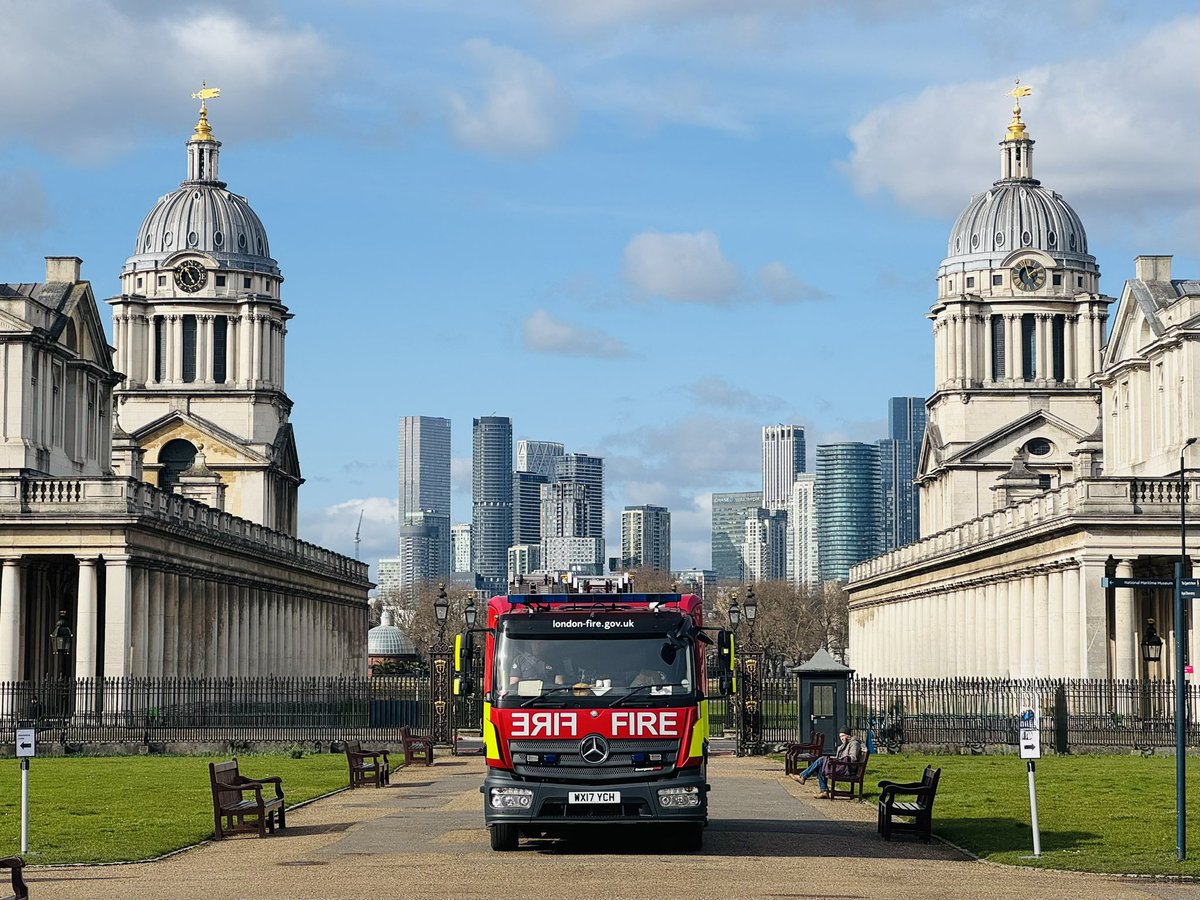 LFB Greenwich (@lfbgreenwich) on Twitter photo Yesterday, crews from Greenwich Fire Station (E221) were conducting fire safety checks around the <a href="/orncgreenwich/">Old Royal Naval College</a> and <a href="/RMGreenwich/">Royal Museums Greenwich</a>. What a view! Yesterday, crews from Greenwich Fire Station (E221) were conducting fire safety checks around the <a href="/orncgreenwich/">Old Royal Naval College</a> and <a href="/RMGreenwich/">Royal Museums Greenwich</a>. What a view!