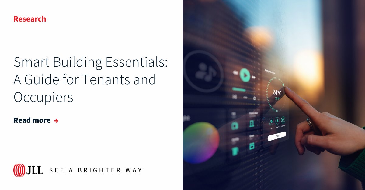 JllTechnologies's tweet image. In our latest handbook, discover how CRE leaders are capitalizing on smart buildings to drive efficiency, sustainability and employee satisfaction.

➡️ co.jll/4hazZci

#SmartBuildings #CRE #Technology