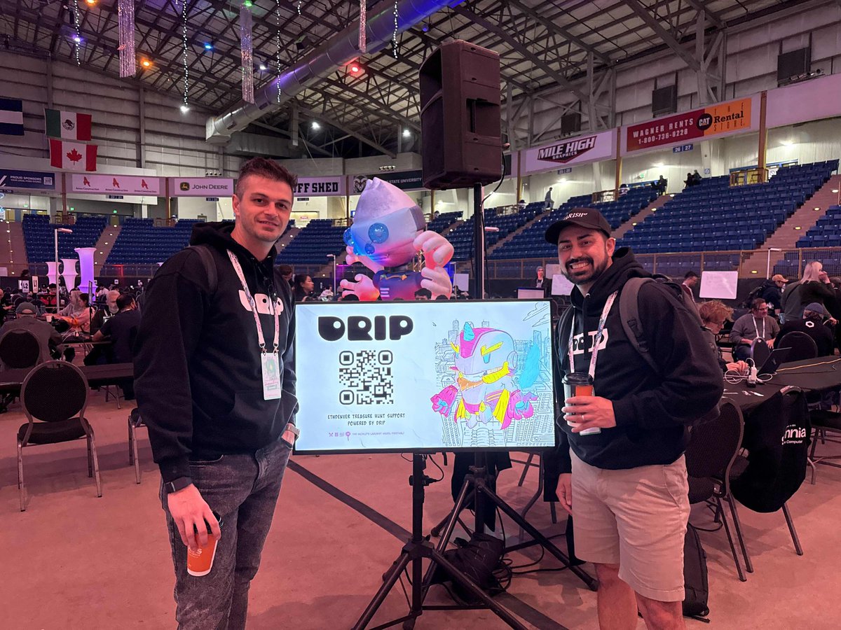 your fav founders at ETHDenver, reppin <a href="/bearish_af/">BEARISH</a> and <a href="/dripchain/">DRIP</a> 

any buidl-ers here want to join the drip dev squad? 

Ideating and devvin to win all the cryptos.