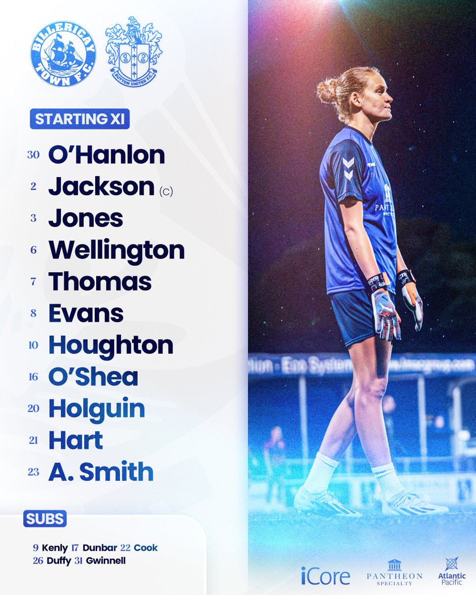 Here is the Blues lineup 🔵

Flo Jackson takes the armband ©️

Tilly Jones, Sophie Hart, Layla Kenly, Caitlin Duffy, Louis Dunbar, Chloe Gwinnell all get call ups ⏫

Paula Holguin makes her first start 🆕

#BTFCW