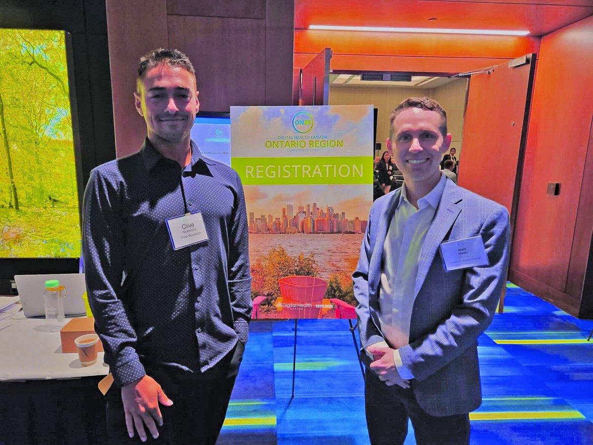 Our team, Clive McKenzie and Matt Pileski, on-site at the Digital Health Canada Ontario Conference!  This event brings together public and private sector leaders, innovators, and changemakers shaping the future of Ontario’s digital health landscape.