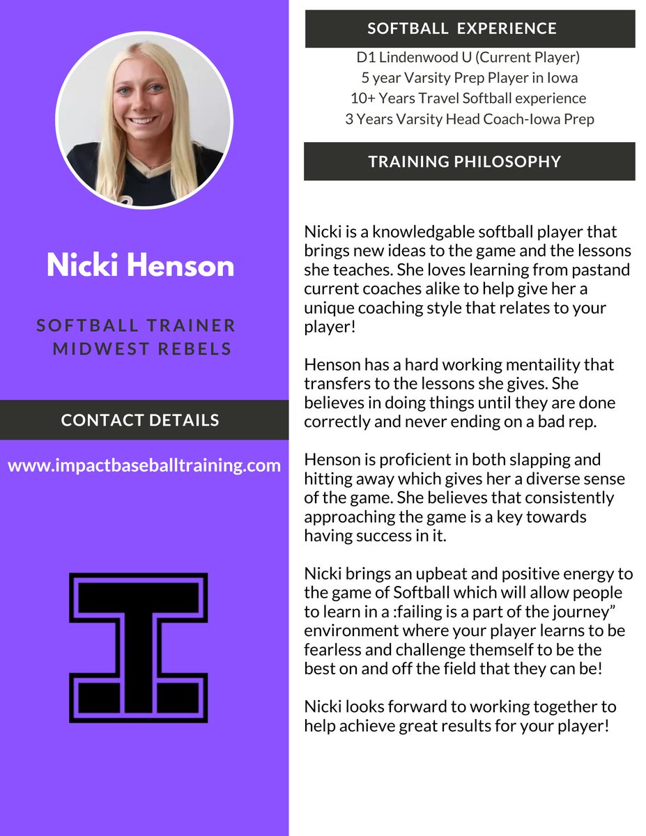 ImpactEquipCo's tweet photo. A training center is only as good as its trainers and we are so fortunate Impact Baseball and Softball Equipment Company to have some of the best around!
Our staff of in house trainers are hands on, energetic, knowledgable and most of all they CARE!! https://t.co/dVPhrJptoT