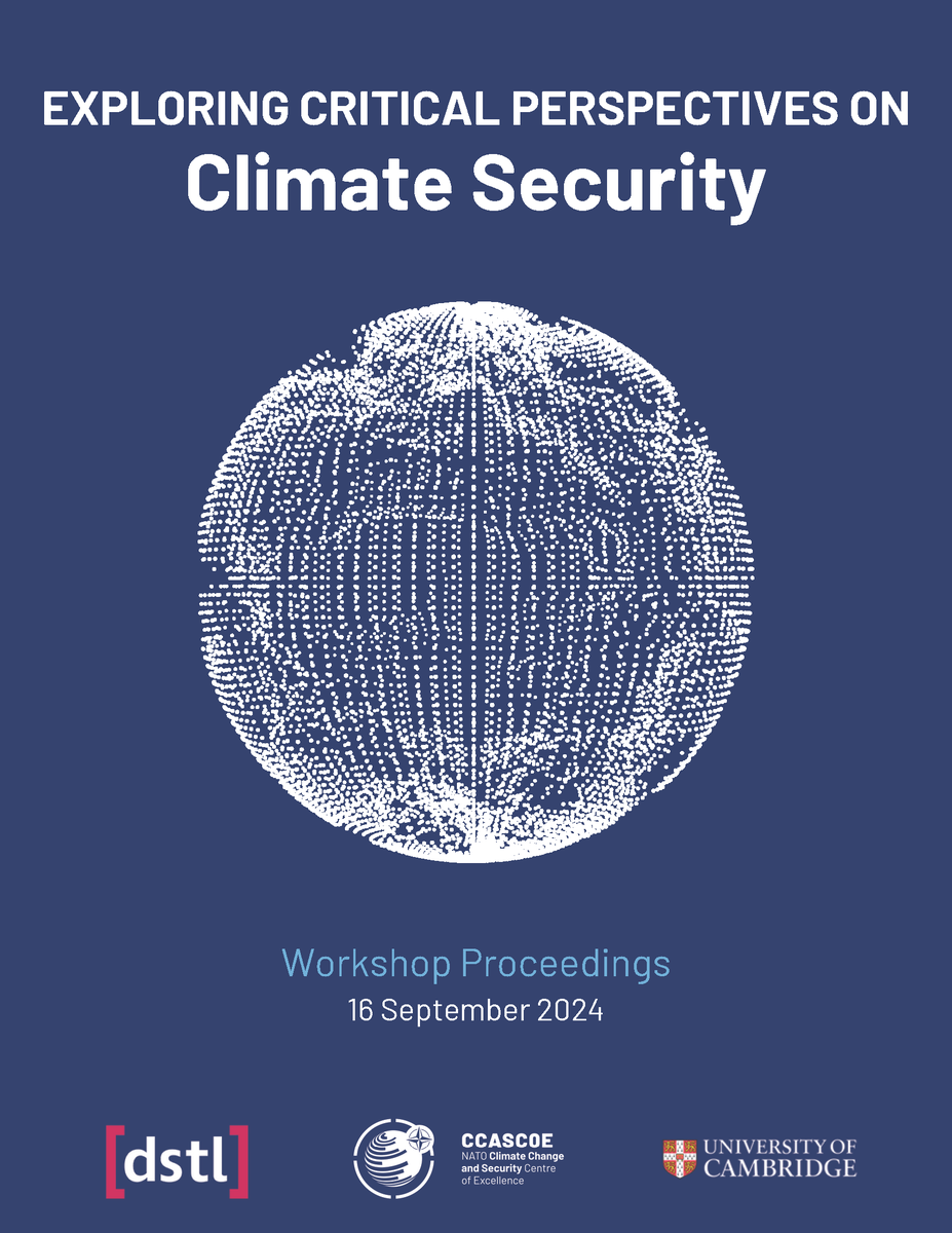 CCASCOE (@nato_ccascoe) on Twitter photo The proceedings from the high-level workshop "Report Exploring critical perspectives on climate security" led by the CCASCOE, <a href="/dstlmod/">Dstl</a>, and <a href="/Cambridge_Uni/">Cambridge University</a> are now available, exploring key climate security insights. 
 📖Read it here: ccascoe.org/wp-content/upl… The proceedings from the high-level workshop "Report Exploring critical perspectives on climate security" led by the CCASCOE, <a href="/dstlmod/">Dstl</a>, and <a href="/Cambridge_Uni/">Cambridge University</a> are now available, exploring key climate security insights. 
 📖Read it here: ccascoe.org/wp-content/upl…